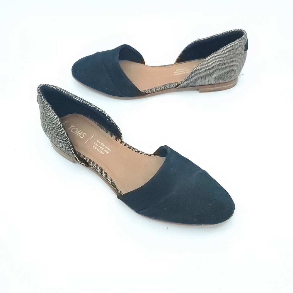 Toms Jutti D'Orsay shoes Leather chambray Slip on